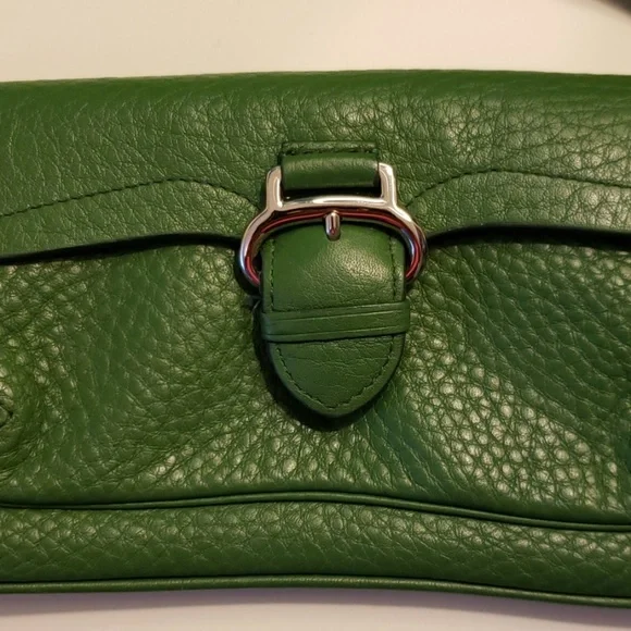 Cole Haan Green Leather Clutch - Picture 2 of 5